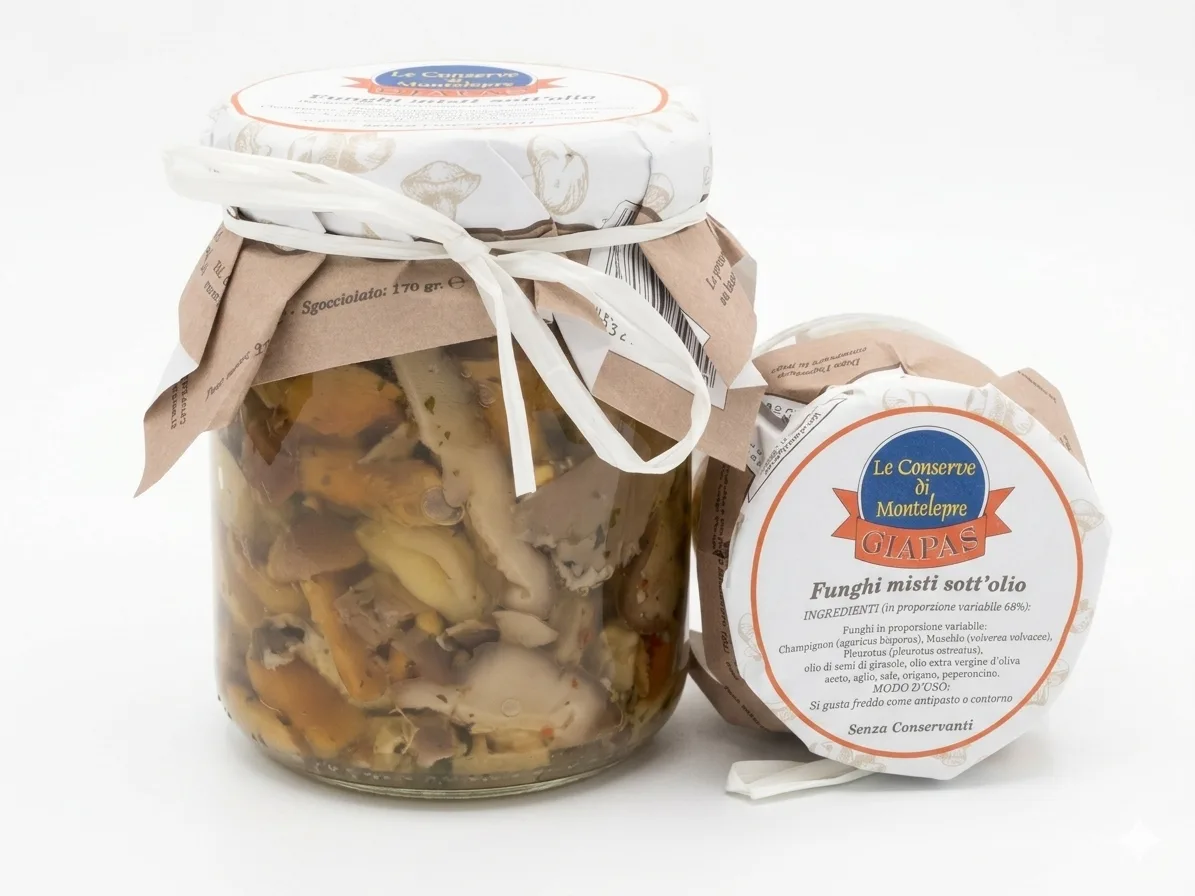 Funghi misti sott'olio
